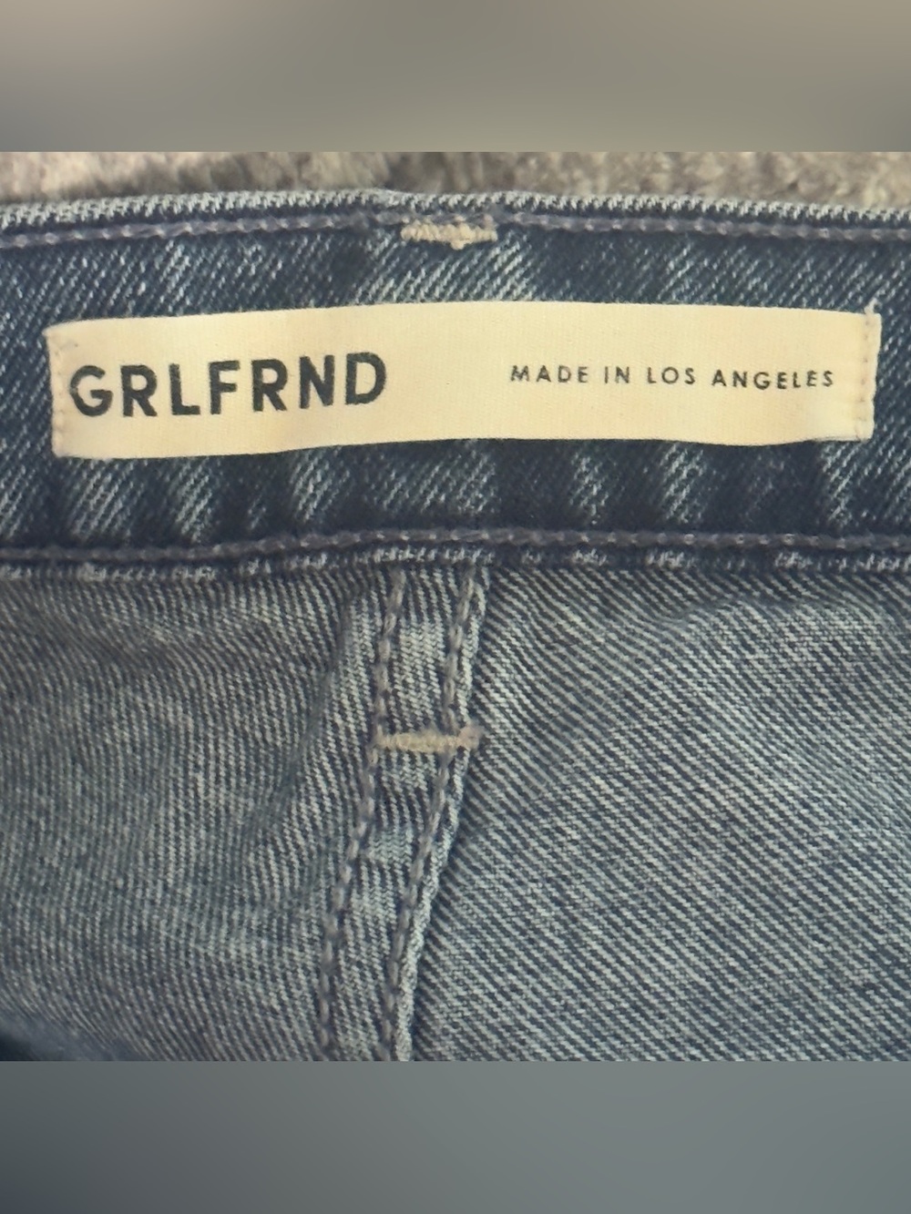 High-Rise Cargo Straight-Leg Jeans - Blue - Picture 9 of 11